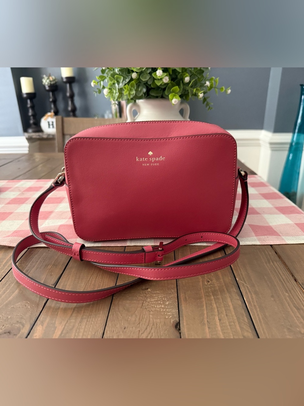kate spade Leather Crossbody Camera Bag